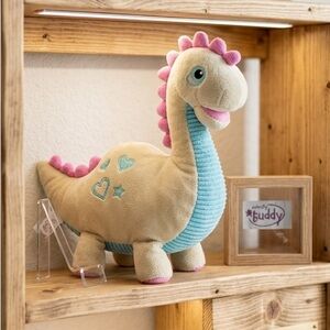 Retired Scentsy Buddy Adore A Santa’s Dinosaur Plush Yellow,Blue&Pink Dino Rare